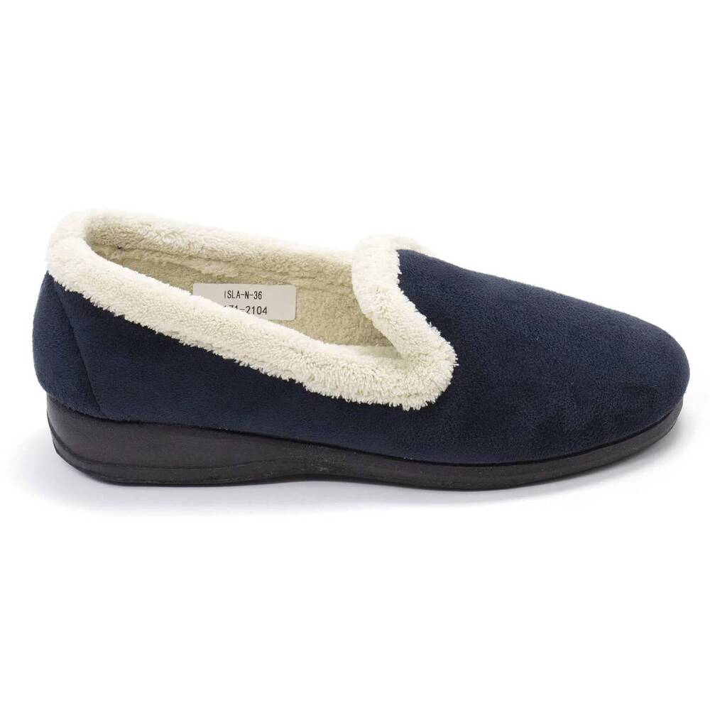NEW SPRING STEP SHOES women's isla slip on slipper in navy